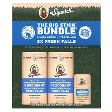 Fresh Falls stick deodorant bundle: 2 full-size sticks + travel mini