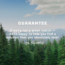 Dr. Squatch guarantee message with signature logo
