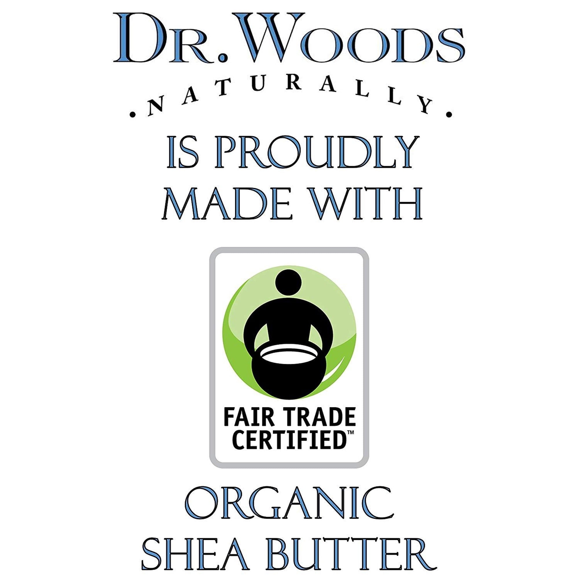 Dr. Woods Raw Moisturizing Black Unscented Soap with Organic Shea Butter, 32 Ounce