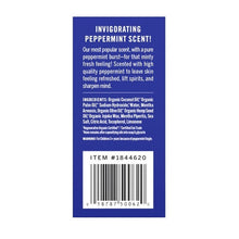 Dr. Bronner's peppermint magic bar soap 6-pack carton label with ingredients and barcode