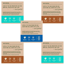Dr. Squatch men's natural soap bar back panels with usage and ingredient notes