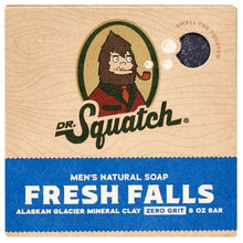 Dr. Squatch men's natural soap bar, fresh falls scent, 5 oz bar