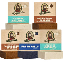 Dr. Squatch men's natural soap bar variety pack with five boxed bars