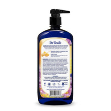 Dr Teal's Honey Blossom body wash bottle with back label and ingredient text