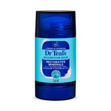 Dr Teal’s magnesium body balm container with blue label and dark cap