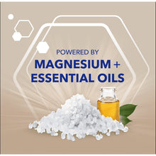 Dr Teal’s body balm label: Powered by magnesium + essential oils with salt crystals