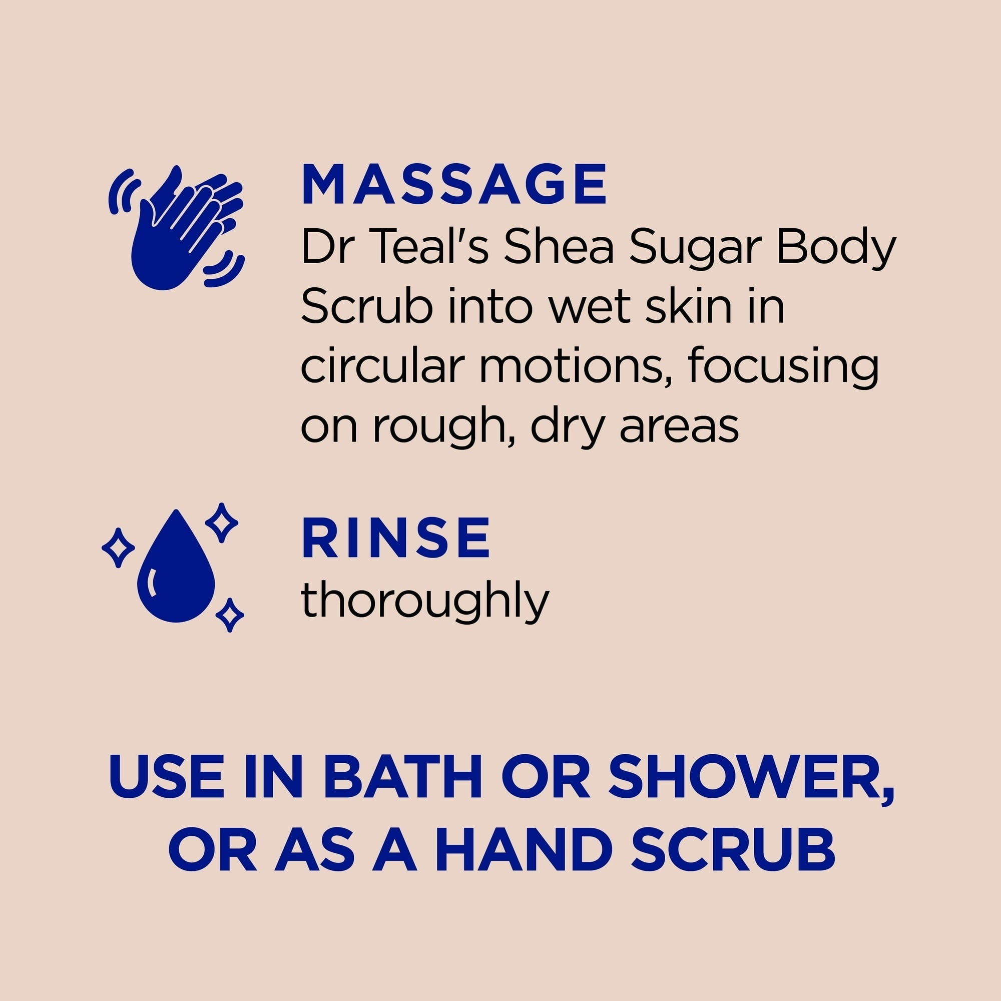 Dr Teal's Shea Sugar Body Scrub with Shea Butter, Almond & Essential Oils, 19 oz