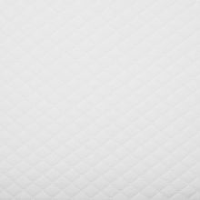 White breathable mesh fabric swatch, close-up weave pattern