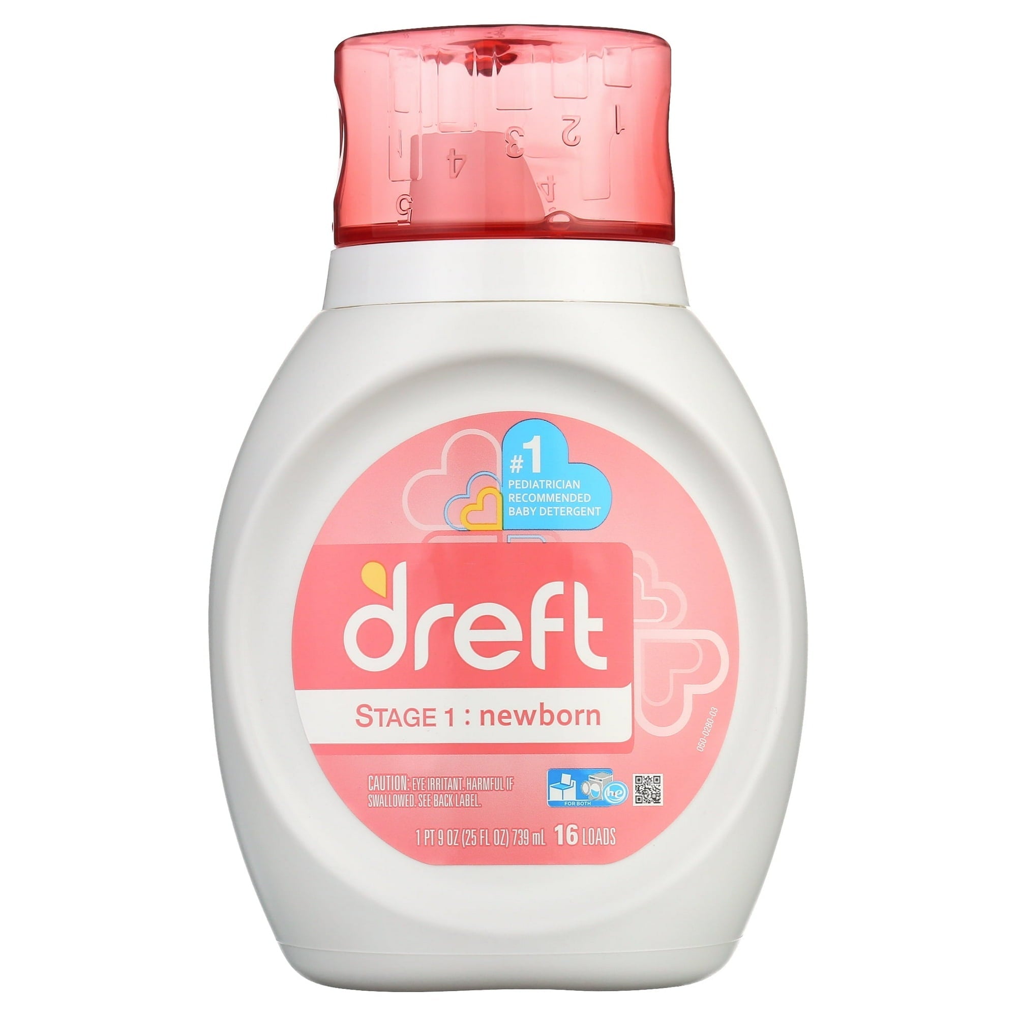 Dreft Bundle of Bliss Baby Gift Set with Laundry Detergent and Stain Remover, Infant Essentials, 16 Loads, 7 Pieces