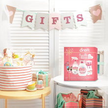 Dreft Bundle of Bliss gift set box with detergent bottles and spray bottle