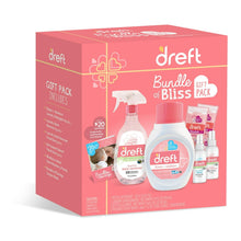 Dreft Bundle of Bliss gift set box with detergent and stain remover items shown