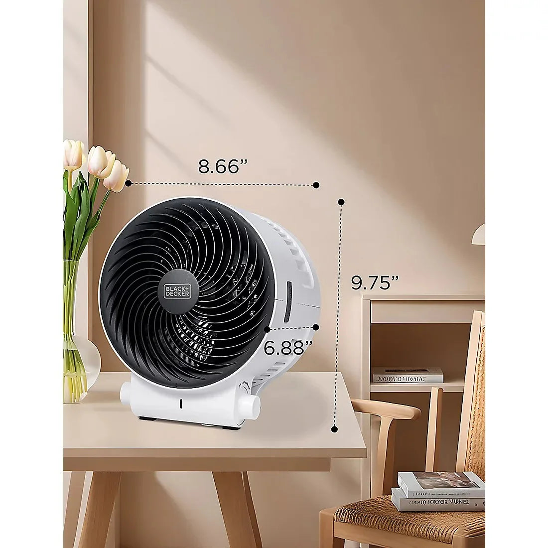 BLACK+DECKER Dual Function Desktop Heater and Fan, 3 Settings, 750W/1500W