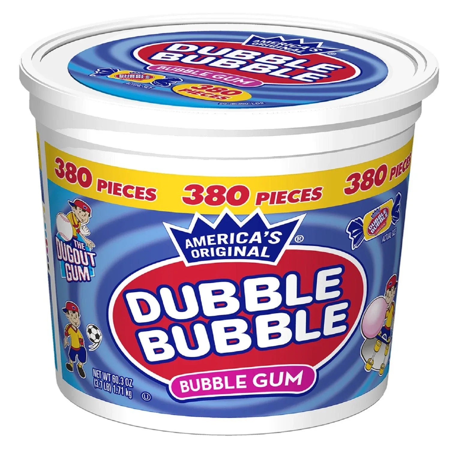 Dubble Bubble Bubble Gum, 380 pcs. - USA MEGA SHOP