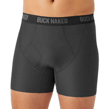 Men's boxer briefs, dark gray with black waistband and contoured pouch