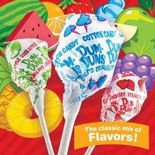 Assorted Dum Dums lollipops with colorful wrappers, cotton candy mix