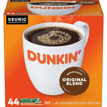 Dunkin' Original Blend Keurig K-Cup pods box, 44-count, medium roast coffee