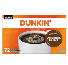 Dunkin' Original Blend medium roast Keurig K-Cup pod box, 72 recyclable pods