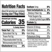 Nutrition facts panel for coffee creamer: calories 35, total carbs 5g, total sugars 5g