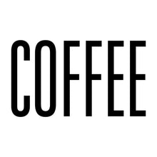 Coffee label text
