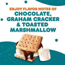 S'mores coffee flavor notes panel with chocolate, graham cracker and toasted marshmallow