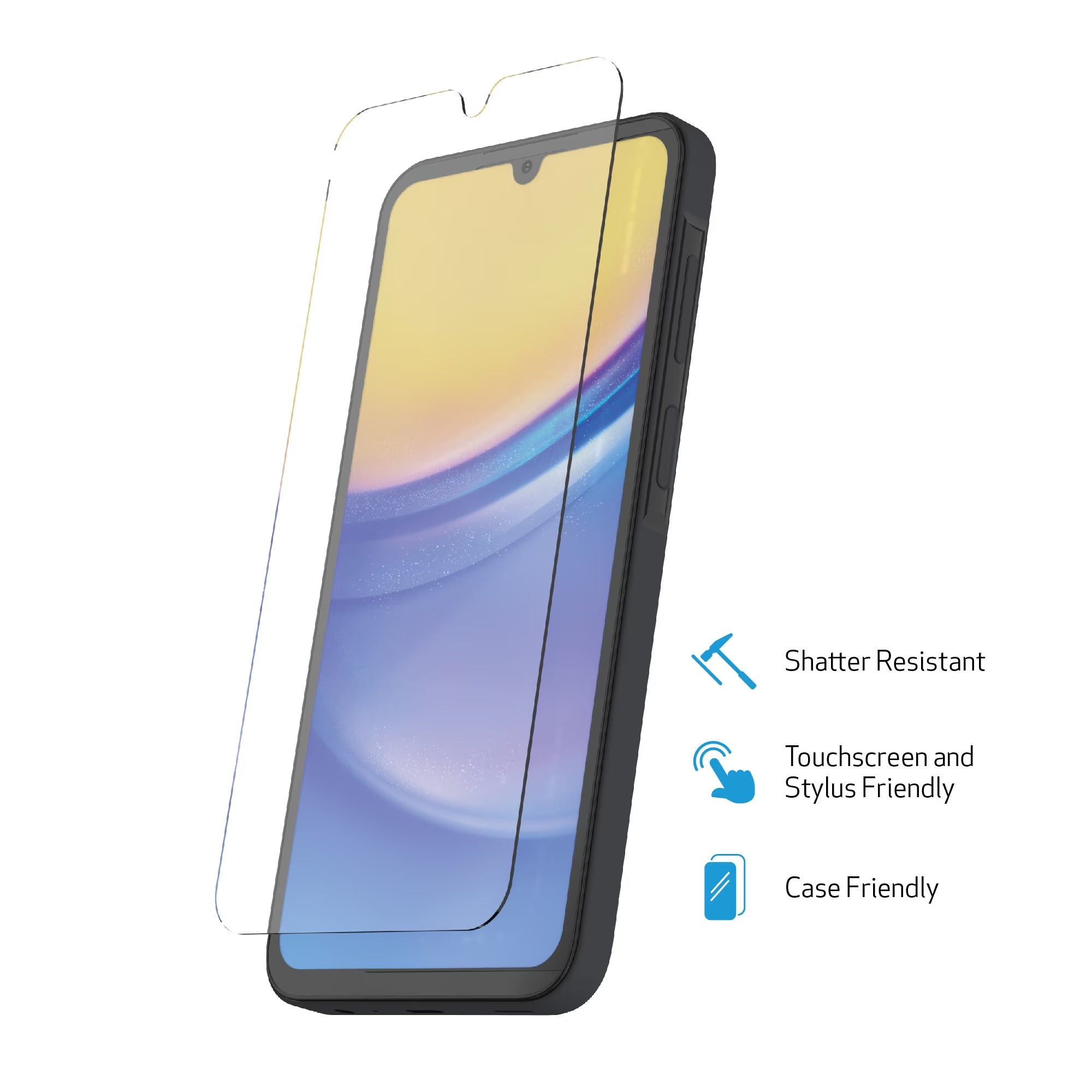 DuraGlass Tempered Glass Screen Protector with Quick Installation Tray for Samsung Galaxy A03s