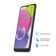Tempered glass screen protector for smartphone, clear sheet over front display