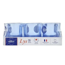 Duralex Lys mug box set showing 6-pack glass mugs