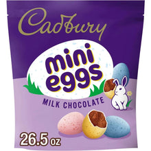 CADBURY mini eggs milk chocolate candy bag, 26.5 oz purple front