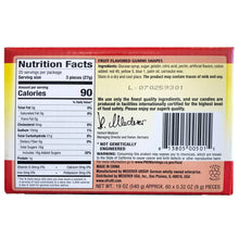 E.Frutti Gummi Mini Burger gummy candy box back with Nutrition Facts panel.