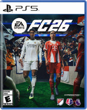 EA SPORTS FC 26 PS5 game case with two players on cover