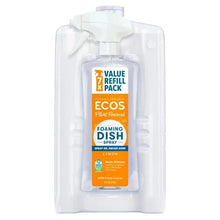 ECOS foaming dish soap refill pack, lemon, 7x value refill