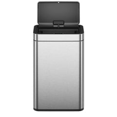 EKO Matte Stainless Steel Motion Sensor Kitchen Trash Can 13.2 Gallon