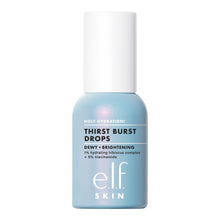 e.l.f. SKIN Thirst Burst Drops gel serum bottle, blue label, white cap