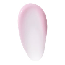 Teardrop-shaped pink-white gel serum droplet