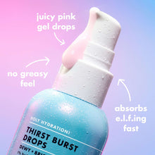 e.l.f. SKIN Thirst Burst Drops bottle with stacked gel droplets