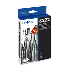 EPSON 822XL black ink cartridge retail box with XL badge and BK