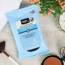 Blue equate beauty makeup remover towelettes pack with 10 wipes and cleaning seal