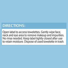Directions: gently wipe face, neck and eye area to remove makeup; dispose in trash