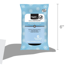 Blue makeup remover cleansing towelettes pack, pre-moistened, 10 wipes