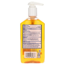 Acne wash bottle back label with drug facts and active ingredient