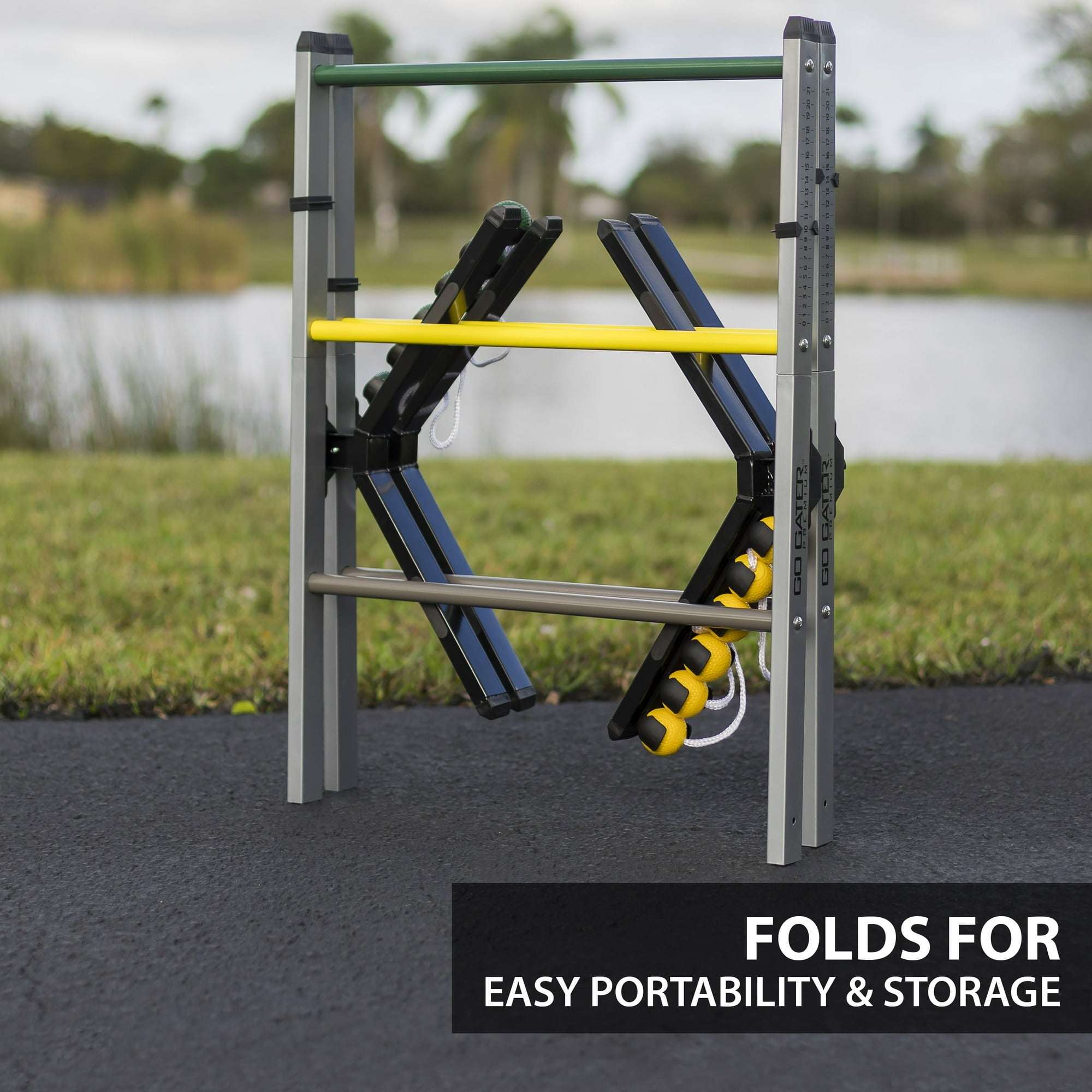 EastPoint Sports Premium Steel Ladderball Set with Built-in Scoring System