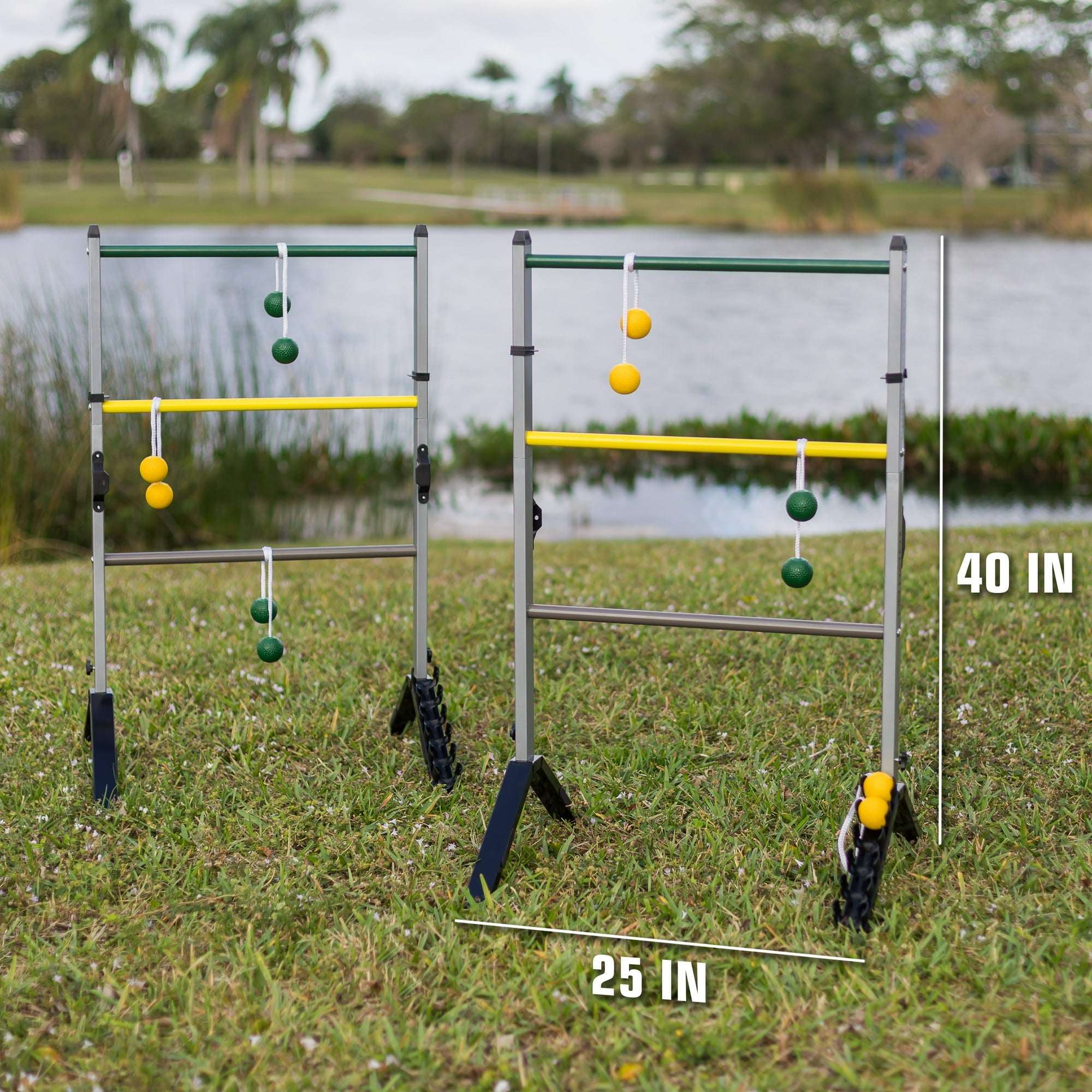 EastPoint Sports Premium Steel Ladderball Set with Built-in Scoring System