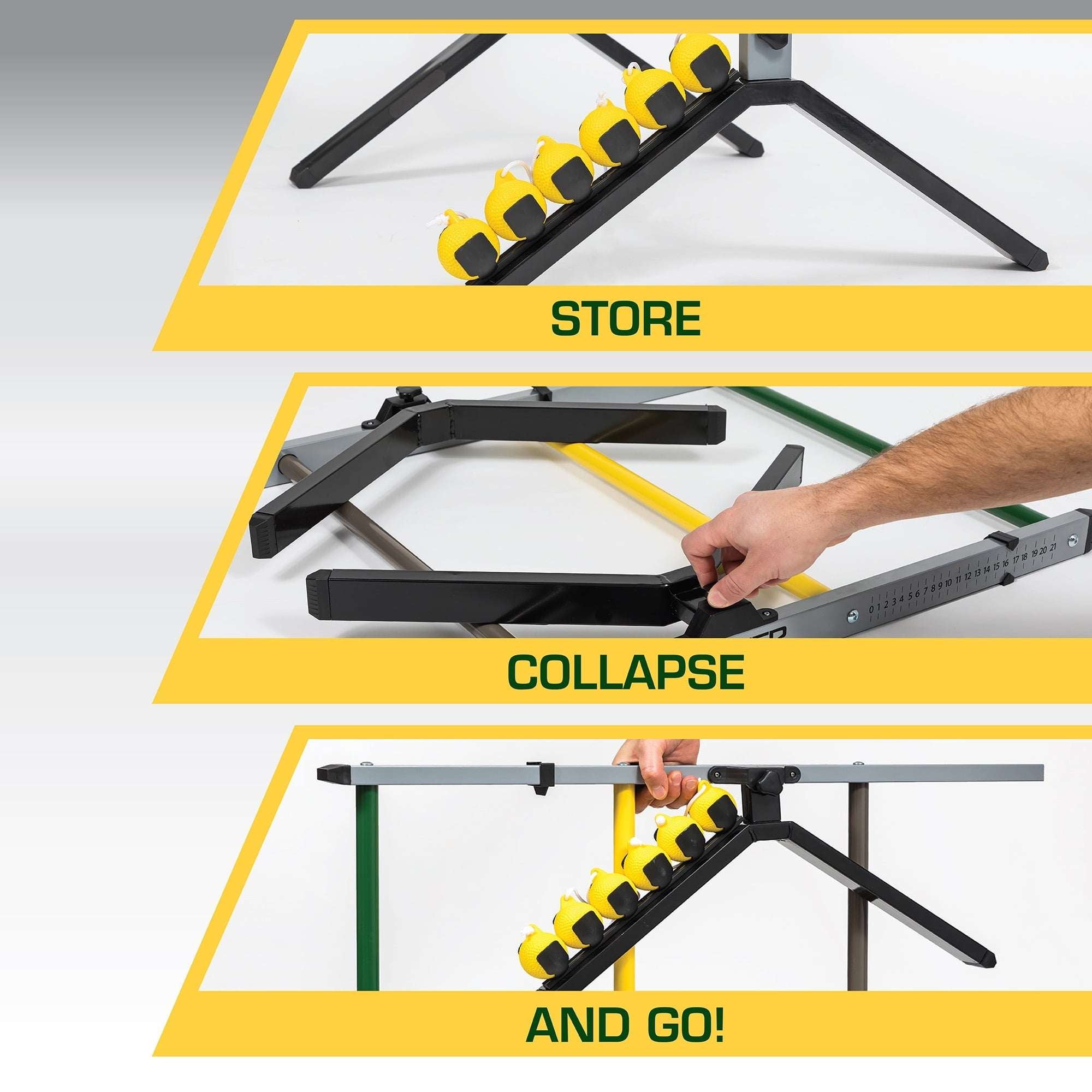 EastPoint Sports Premium Steel Ladderball Set with Built-in Scoring System