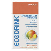 Multivitamin drink mix box, Peach Mango flavor, 30 pack