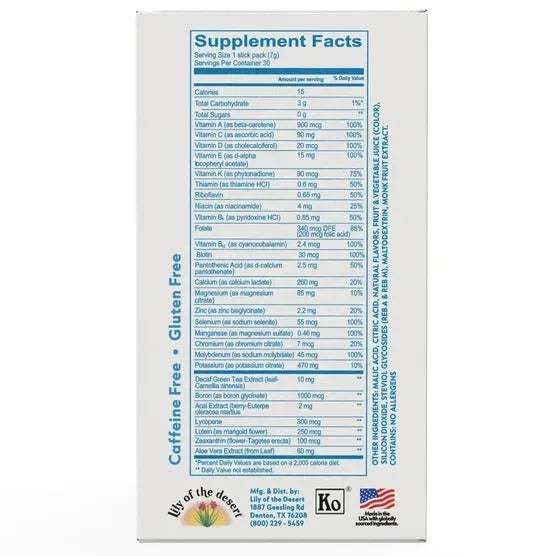 EcoDrink Complete Multivitamin Drink Mix, 30 Packets - USA MEGA SHOP