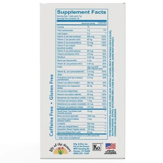 EcoDrink Complete Multivitamin Drink Mix, 30 Packets