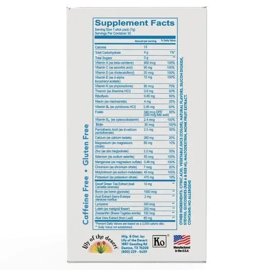 EcoDrink Complete Multivitamin Drink Mix, 30 Packets - USA MEGA SHOP