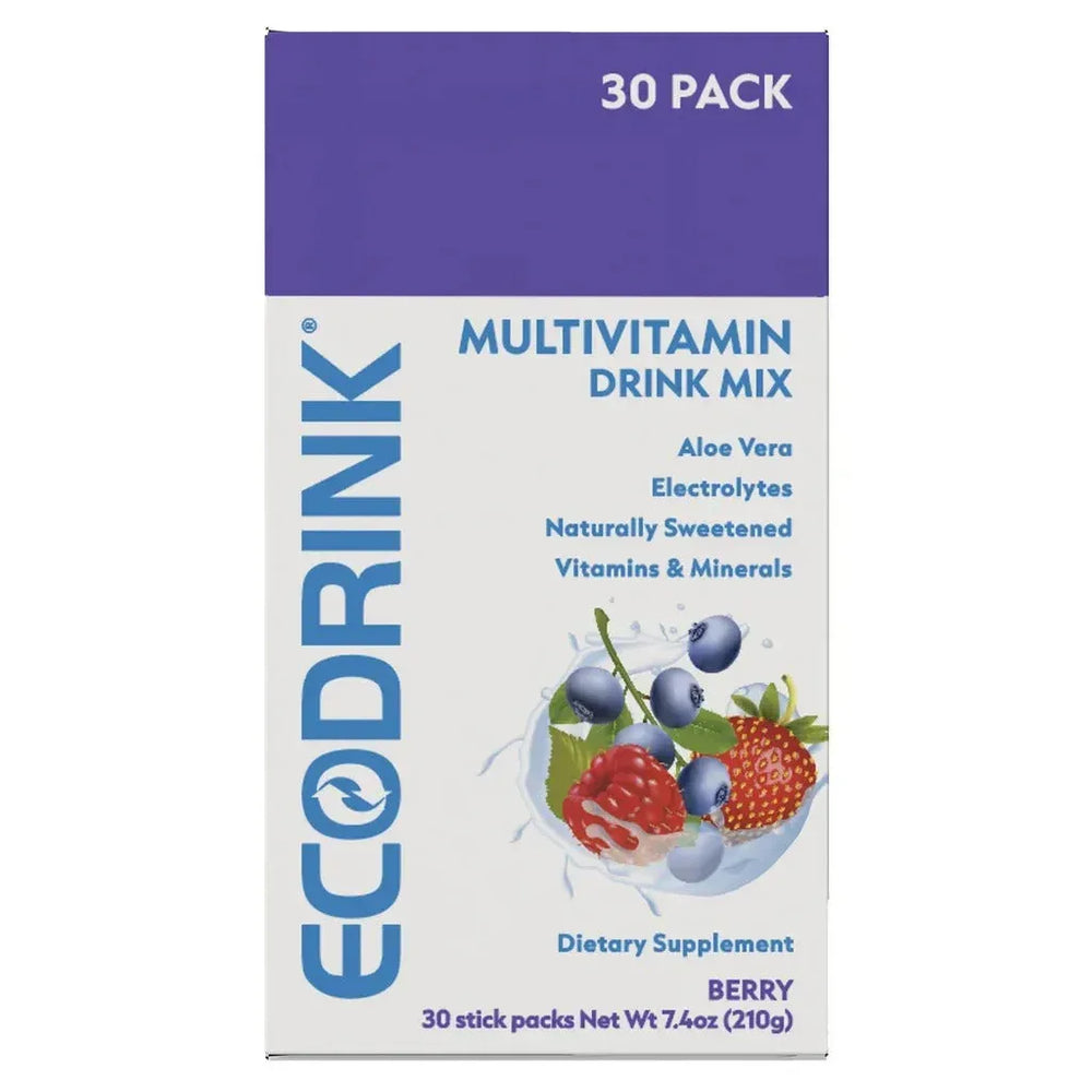 EcoDrink Complete Multivitamin Drink Mix, 30 Packets - USA MEGA SHOP