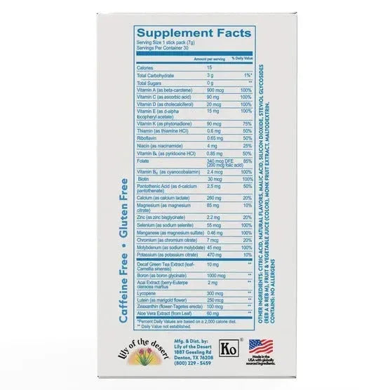EcoDrink Complete Multivitamin Drink Mix, 30 Packets - USA MEGA SHOP