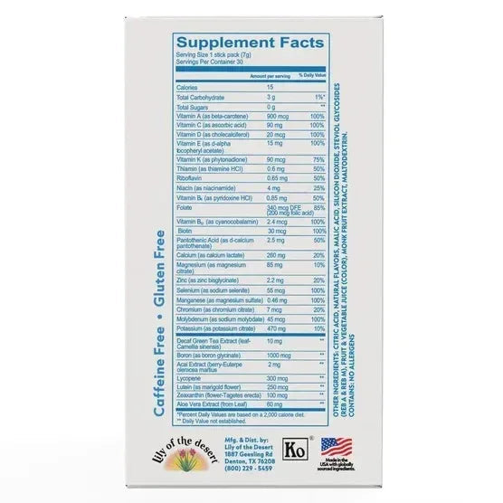 EcoDrink Complete Multivitamin Drink Mix, 30 Packets